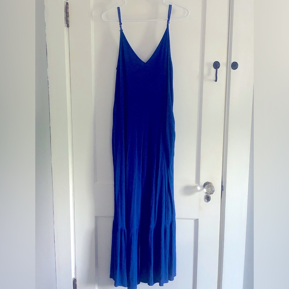 Cobalt blue, spaghetti strap dress in M/L